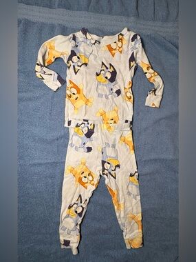 Bluey Pajama Set 3T Toddler 2pc Blue Bingo PJs